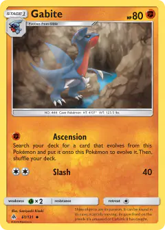 Gabite Uncommon card from Forbidden Light