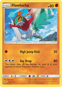 Hawlucha Uncommon card from Forbidden Light