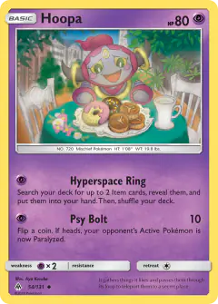 Hoopa Uncommon card from Forbidden Light