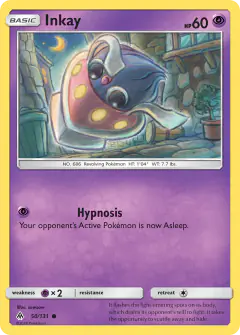 Inkay Common card from Forbidden Light