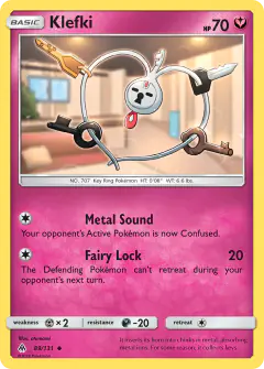 Klefki Uncommon card from Forbidden Light