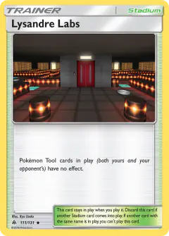 Lysandre Labs Uncommon card from Forbidden Light