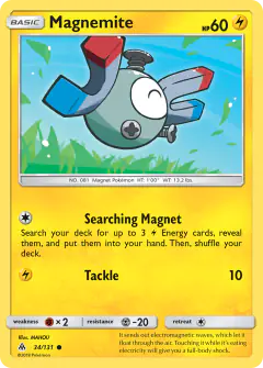 Magnemite Common card from Forbidden Light