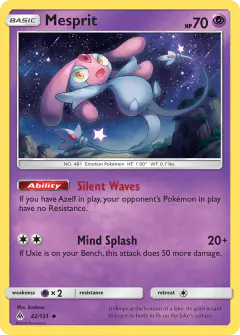 Mesprit Uncommon card from Forbidden Light