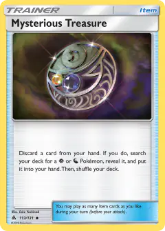 Mysterious Treasure Uncommon card from Forbidden Light
