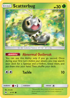 Scatterbug Common card from Forbidden Light