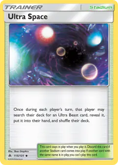 Ultra Space Uncommon card from Forbidden Light