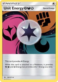 Unit Energy FightingDarknessFairy Uncommon card from Forbidden Light