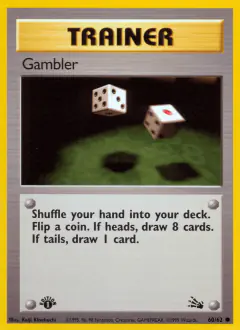 Gambler Common card from Fossil