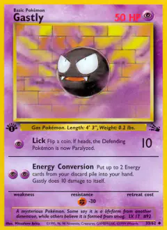 Gastly Uncommon card from Fossil