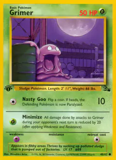 Grimer Common card from Fossil