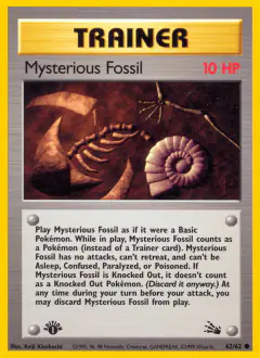 Mysterious Fossil Common card from Fossil
