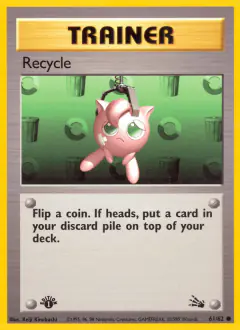 Recycle Common card from Fossil