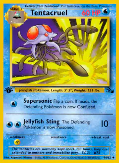 Tentacruel Uncommon card from Fossil