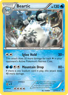 Beartic Rare card from Furious Fists