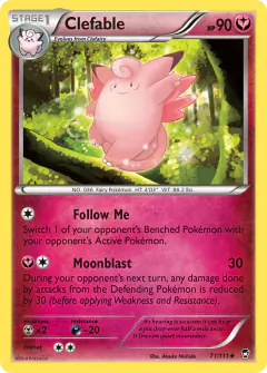 Clefable Uncommon card from Furious Fists