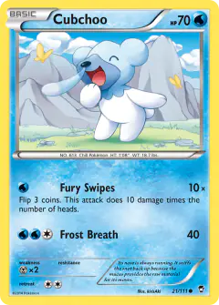 Cubchoo Common card from Furious Fists