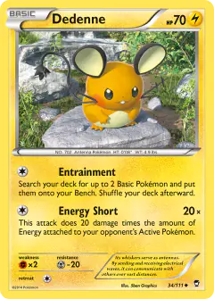 Dedenne Uncommon card from Furious Fists