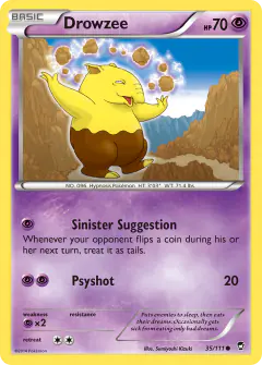 Drowzee Common card from Furious Fists