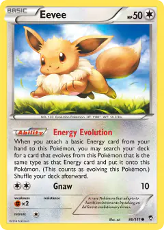 Eevee Common card from Furious Fists