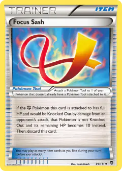 Focus Sash Uncommon card from Furious Fists