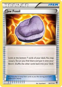 Jaw Fossil Uncommon card from Furious Fists