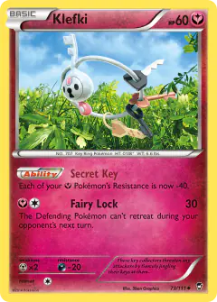 Klefki Uncommon card from Furious Fists