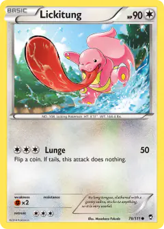 Lickitung Common card from Furious Fists