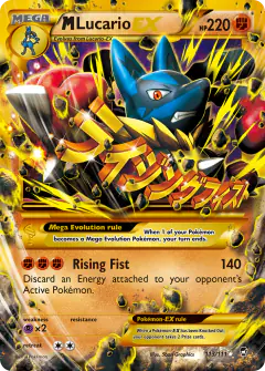 M Lucario-EX Rare Secret card from Furious Fists