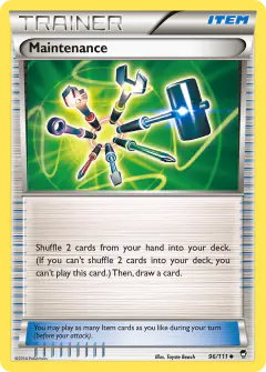 Maintenance Uncommon card from Furious Fists