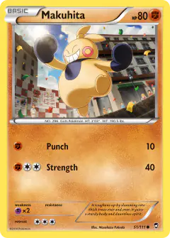 Makuhita Common card from Furious Fists