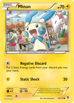 Minun Common card from Furious Fists