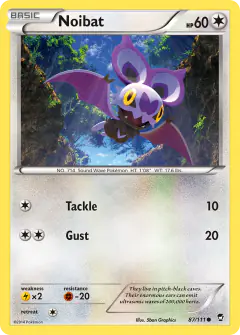 Noibat Common card from Furious Fists