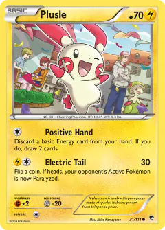 Plusle Common card from Furious Fists