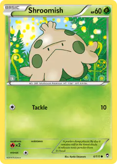 Shroomish Common card from Furious Fists