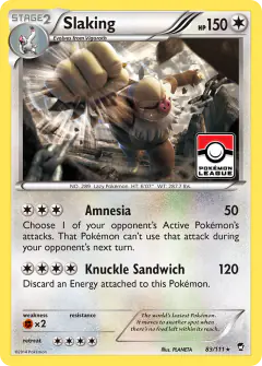 Slaking Rare Holo card from Furious Fists