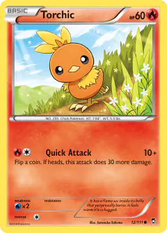 Torchic Common card from Furious Fists