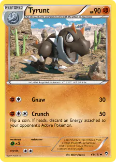 Tyrunt Uncommon card from Furious Fists