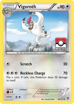 Vigoroth Uncommon card from Furious Fists