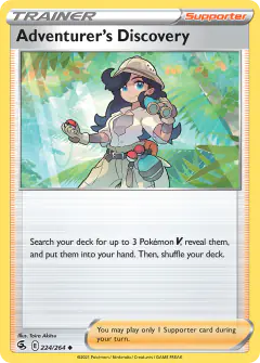 Adventurer's Discovery Uncommon card from Fusion Strike