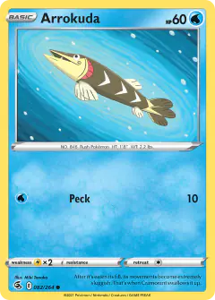 Arrokuda Common card from Fusion Strike