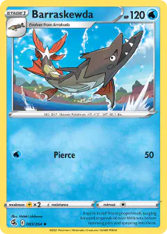 Barraskewda Uncommon card from Fusion Strike