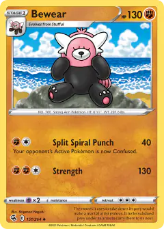Bewear Uncommon card from Fusion Strike