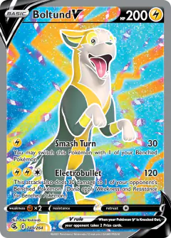 Boltund V Rare Ultra card from Fusion Strike
