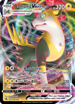 Boltund VMAX Rare Holo VMAX card from Fusion Strike