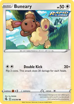 Buneary Common card from Fusion Strike
