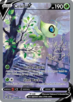Celebi V Rare Ultra card from Fusion Strike