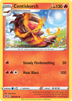 Centiskorch Uncommon card from Fusion Strike