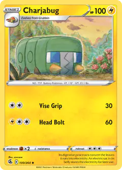 Charjabug Uncommon card from Fusion Strike