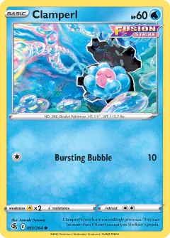 Clamperl Common card from Fusion Strike